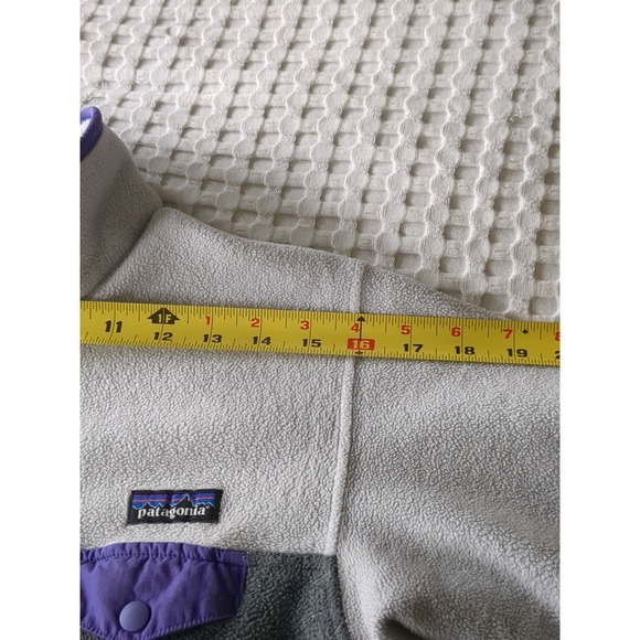 Patagonia Synchilla Snap T Full Zip Fleece Jacket Women's Size Large Color Block - Picture 9 of 13